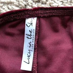 Red Velvet Mini Dress